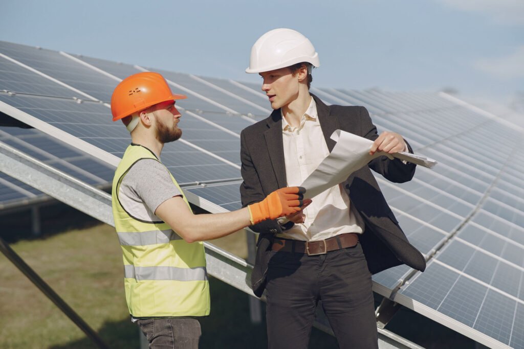 homeowner discussing solar panel legal claim with attorney