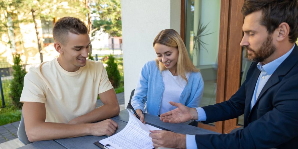 Nevada real estate lawyer explaining a rent-to-own agreement to clients