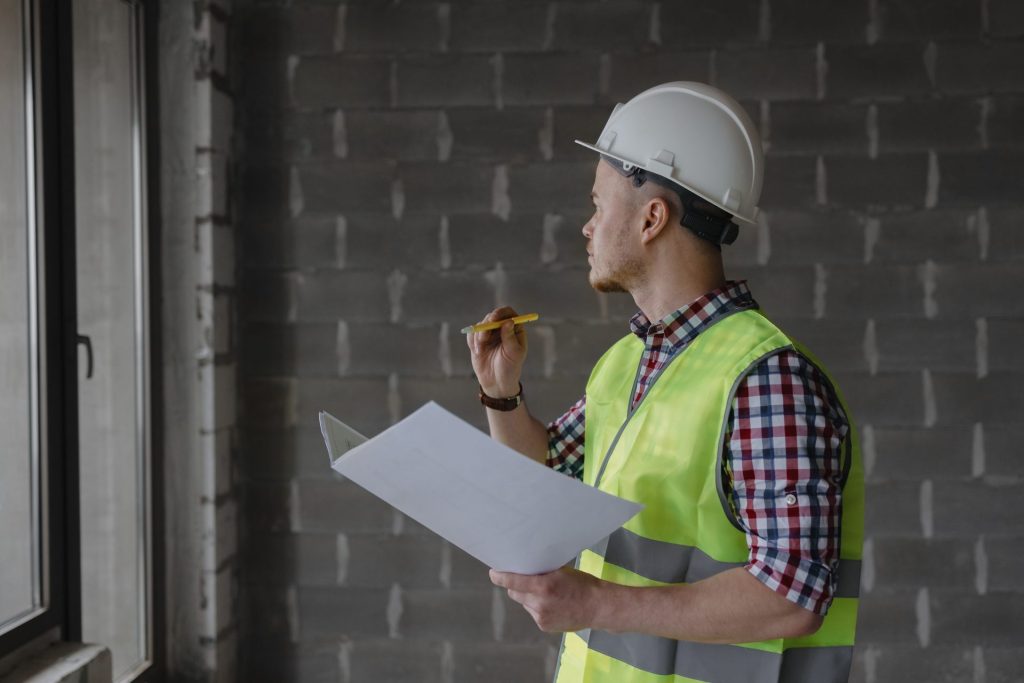 Construction professional inspecting alleged defects after a Chapter 40 notice in Nevada
