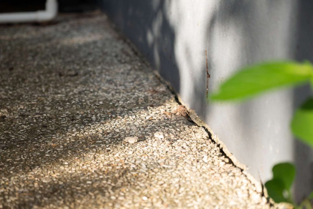 Las Vegas residential foundation affected by soil and ground movement