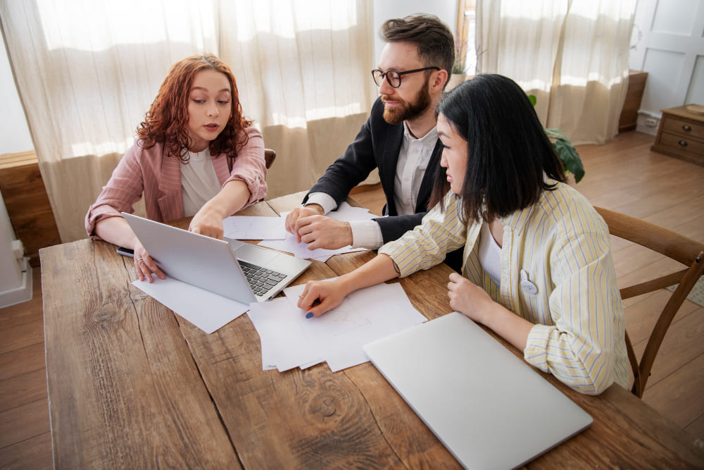 buyer organizing disclosures, inspection reports, and emails for a real estate dispute