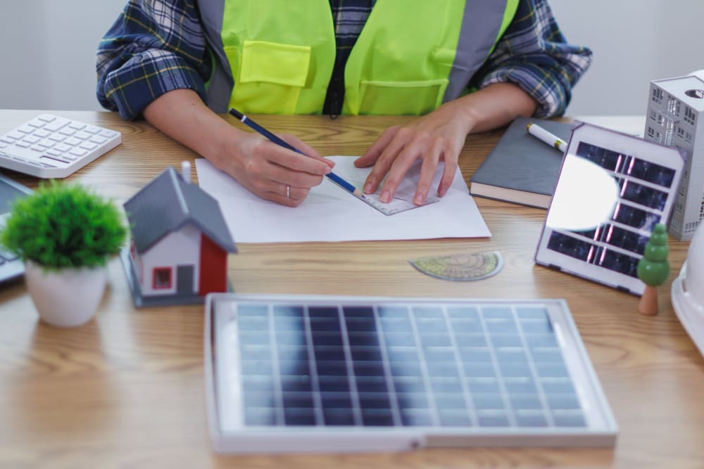 homeowner preparing a written notice of breach to a solar installation company
