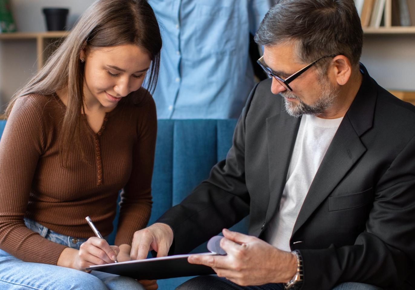 Nevada homeowner reviewing construction defect documents and legal deadlines with an attorney