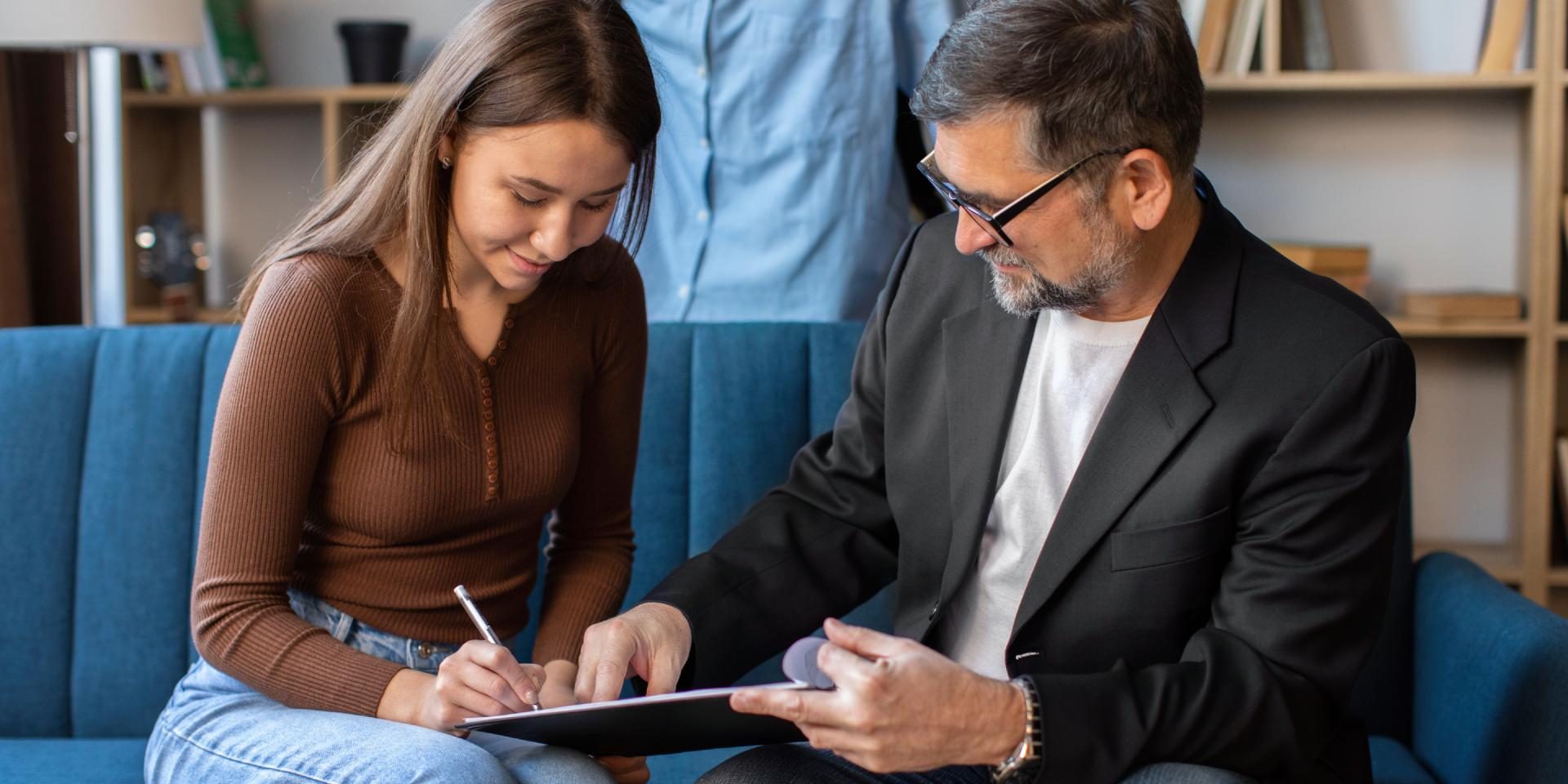 how-long-sue-builder-nevada Nevada homeowner reviewing construction defect documents and legal deadlines with an attorney