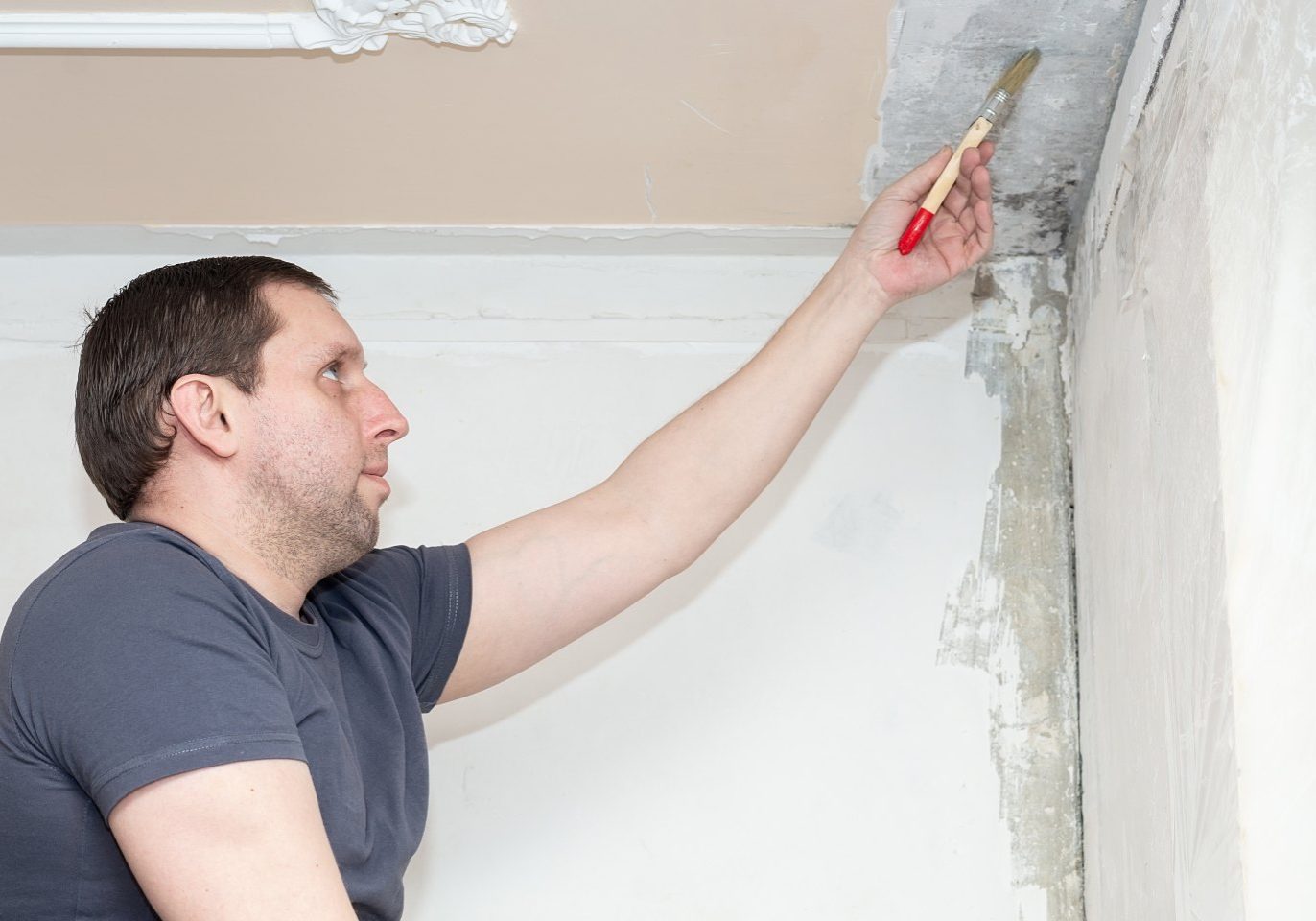 Water damage and moisture intrusion inside a new construction home in Nevada
